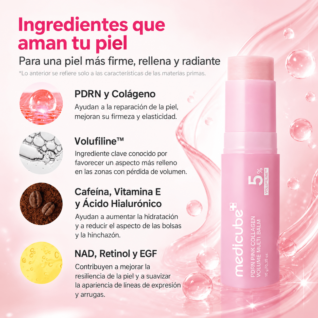 Barra PDRN Medicube - 5% VOLUFINILINE™ - Chichicas