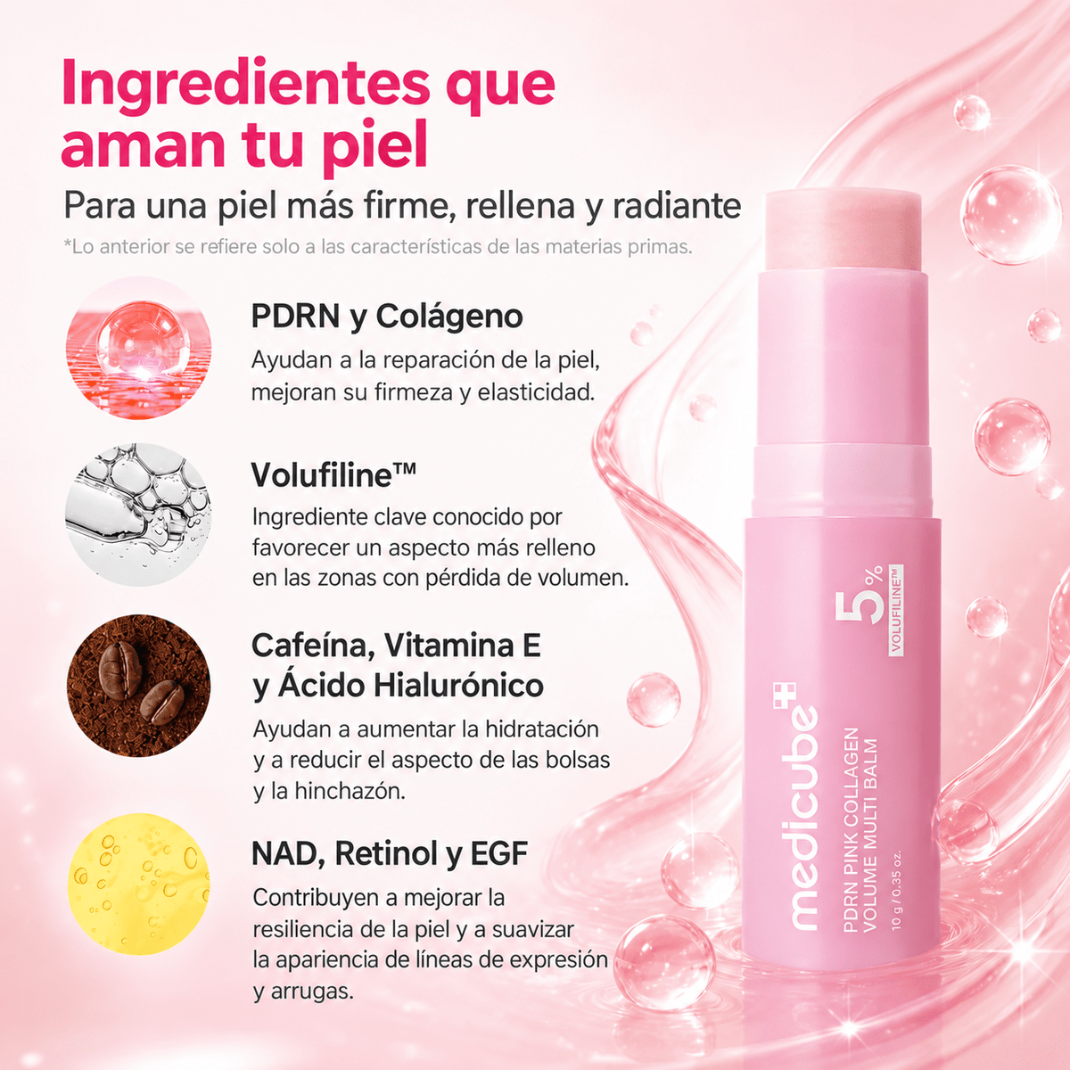 Barra PDRN Medicube - 5% VOLUFINILINE™ - Chichicas