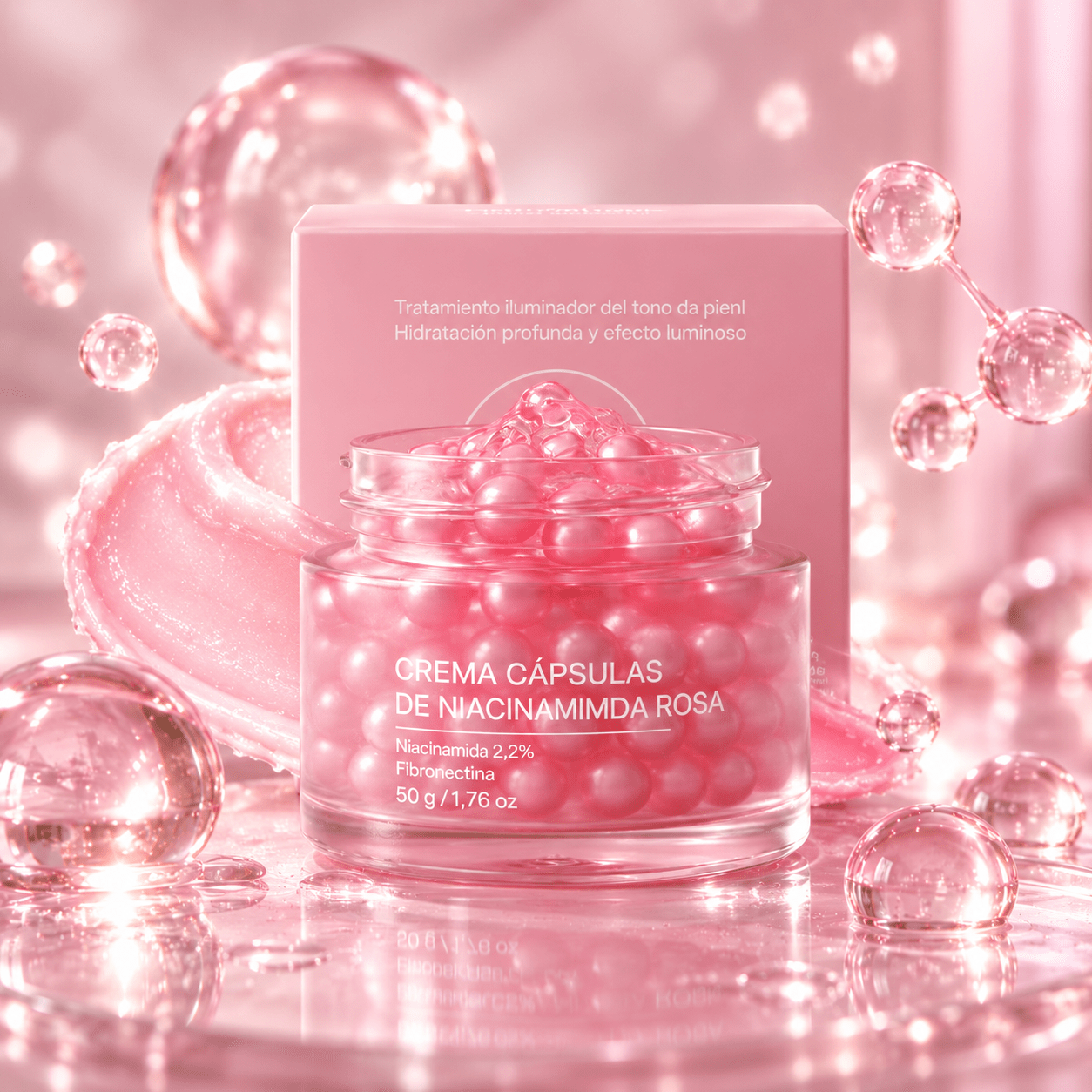 CREMA SKIN-CARE KOREANO 2% NIACINAMIDA ÁCIDO HIALURÓNICO - Chichicas
