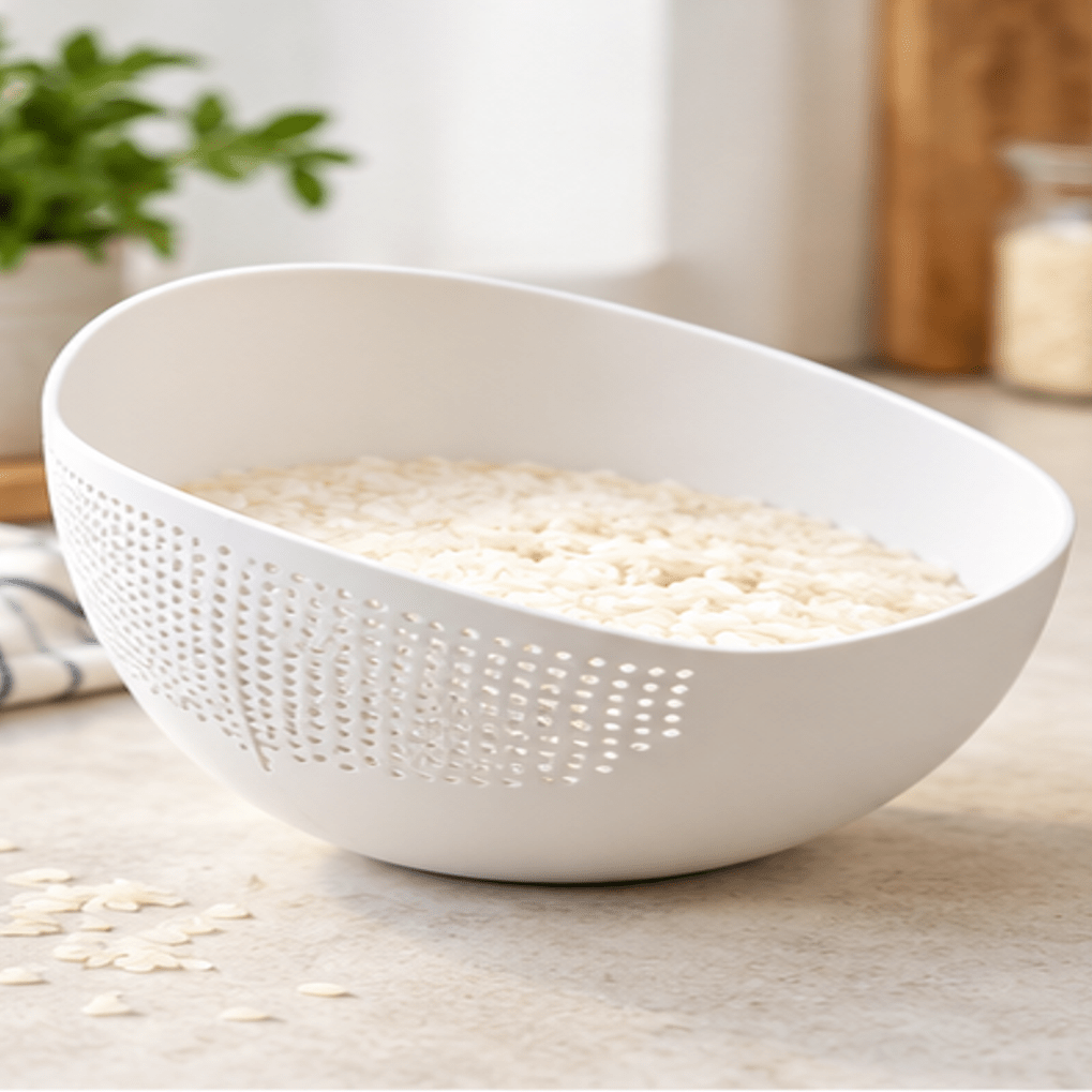 LAVA Y LISTO — Cesta Escurridora 2 en 1 para Arroz y Verduras - Chichicas